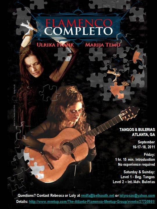 Flamenco Completo Atlanta, GA Workshop 9/16-18/11